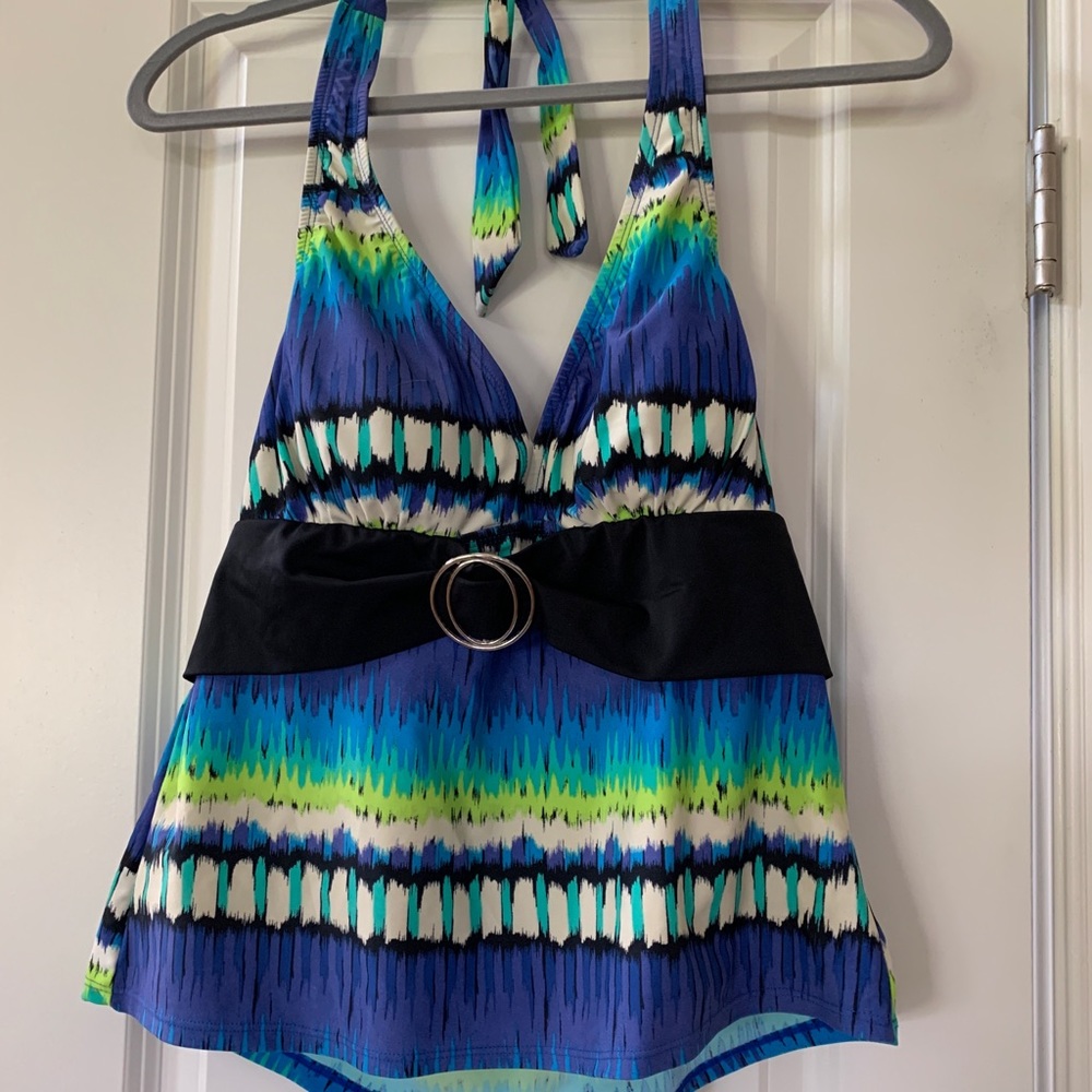 Jaclyn Smith Swimsuit separate halter tank top